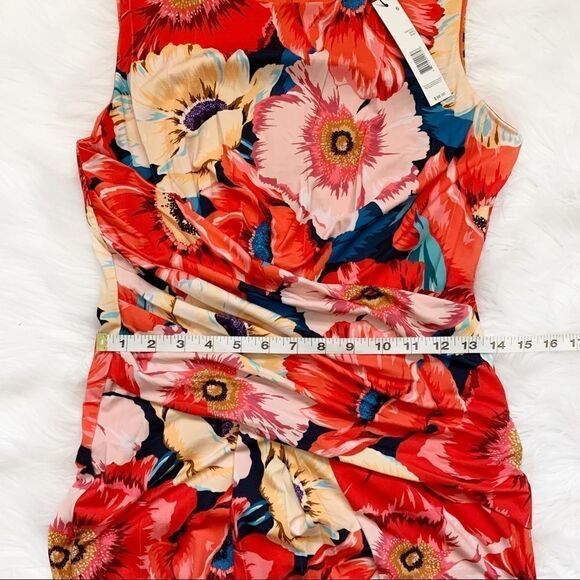T TAHARI Floral Print Sleeveless Dress! - Picture 4 of 7